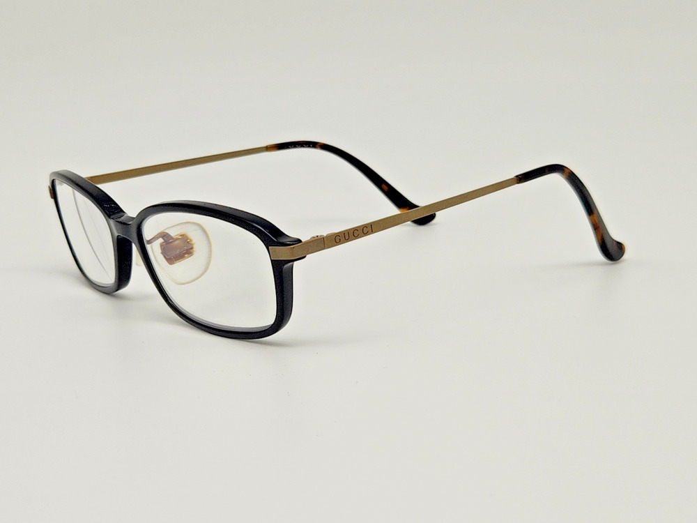 Gucci Eyeglasses Frames GG1057OJ 001 Tortoise Matte Gold Rectangle 55-17-140